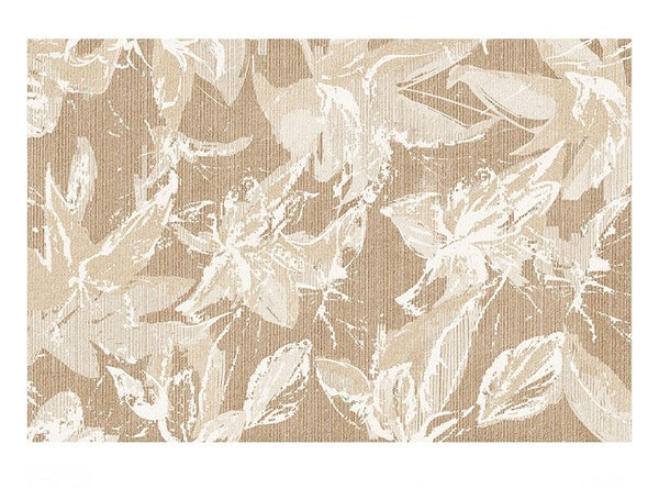 Living Room Flower Pattern Modern Rugs, French Style Modern Rugs for Interior Design, Bedroom Modern Soft Rugs, Contemporary Modern Rugs under Dining Room Table-Silvia Home Craft