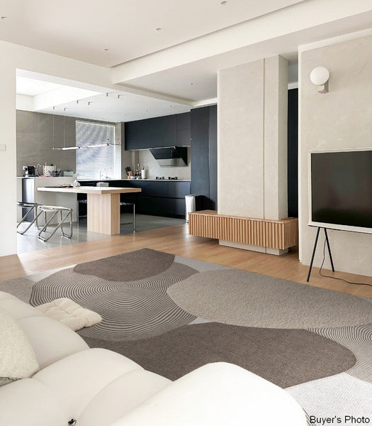 Living Room Modern Rugs, Modern Living Room Rug Placement Ideas, Extra Large Contemporary Area Rugs for Bedroom, Dining Room Floor Carpets-Silvia Home Craft