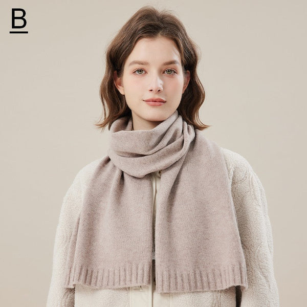 Wool Scarf for Women, Cozy Winter Scarf, Modern Fashion Designer Scarf, Casual Scarf for Women, Soft Cashmere Scarf for Women, Cold Weather Scarf-Silvia Home Craft