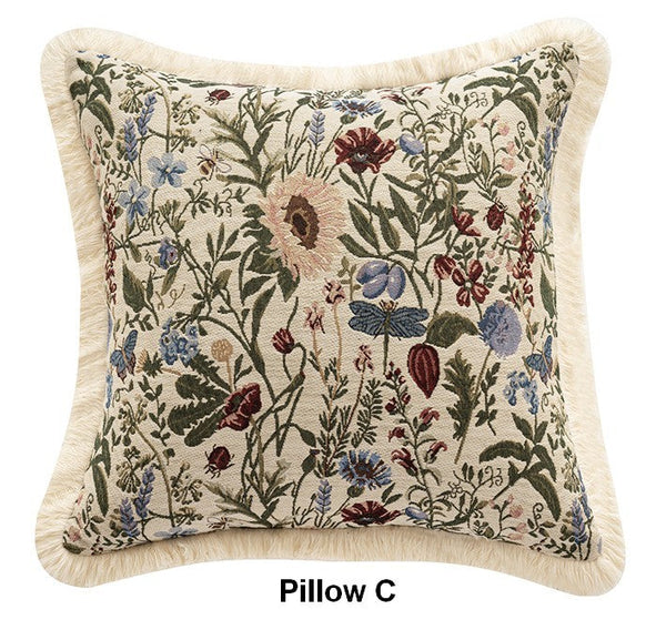 Extra Large Modern Geometric Pillows, Bohemian Decorative Sofa Pillows for Living Room, Flower Decorative Pillows for Bedroom, Decorative Pillow Covers-Silvia Home Craft