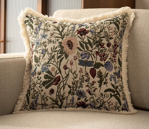 Flower Decorative Pillows for Bedroom, Decorative Pillow Covers, Extra Large Modern Geometric Pillows, Bohemian Decorative Sofa Pillows for Living Room-Silvia Home Craft