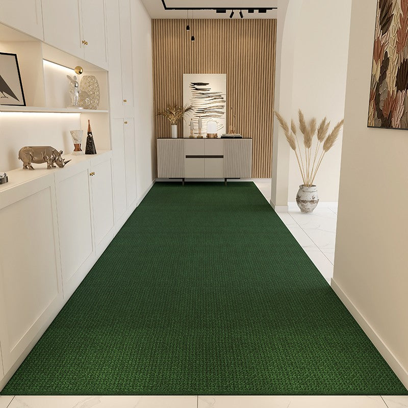 Green Contepmorary Runner Rugs, Extra Long Narrow Runner Rugs, Washable Long Hallway Runners, Geometric Modern Long Hallway Runners, Modern Entryway Runner Rug Ideas-Silvia Home Craft
