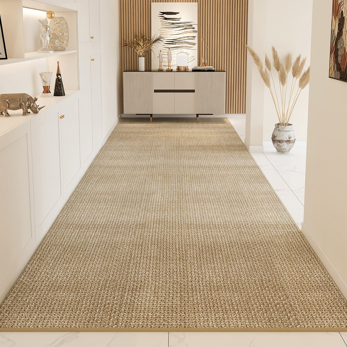 Contepmorary Runner Rugs, Extra Long Hallway Runners, Non Slip Modern Long Hallway Runners, Long Narrow Runner Rugs, Modern Entryway Runner Rug Ideas-Silvia Home Craft