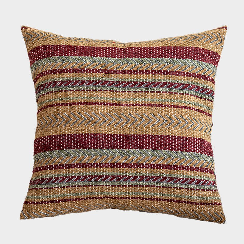 Large Decorative Throw Pillows, Traditional Rustic Sofa Pillows for Bedroom, Geometric Pattern Throw Pillow for Couch, Bohemian Decorative Sofa Pillows-Silvia Home Craft
