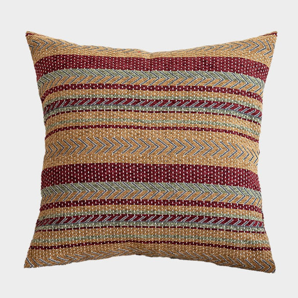 Large Decorative Throw Pillows, Traditional Rustic Sofa Pillows for Bedroom, Geometric Pattern Throw Pillow for Couch, Bohemian Decorative Sofa Pillows-Silvia Home Craft