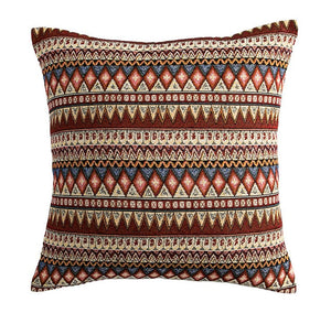 Geometric Pattern Throw Pillow for Couch, Decorative Throw Pillows, Bohemia Sofa Pillows for Living Room, Large Bohemian Decorative Sofa Pillows-Silvia Home Craft