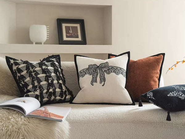 Large Decorative Throw Pillows, Decorative Pillow Arrangement Ideas for Couch, Modern Decorative Pillows for Living Room, Decorative Pillow Covers-Silvia Home Craft