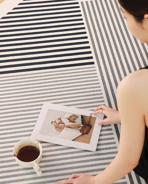 Living Room Modern Area Rug, Contemporary Area Rugs under Sofa, Large Area Rugs for Office, Bedroom Modern Floor Rugs-Silvia Home Craft