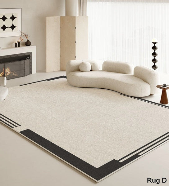 Living Room Modern Area Rug, Contemporary Area Rugs under Sofa, Large Area Rugs for Office, Bedroom Modern Floor Rugs-Silvia Home Craft