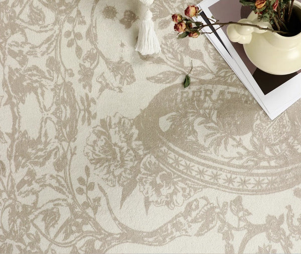 Contemporary Modern Rugs for Living Room, French Style Modern Rugs for Interior Design, Modern Rugs for Dining Room, Thick Soft Rugs under Coffee Table-Silvia Home Craft