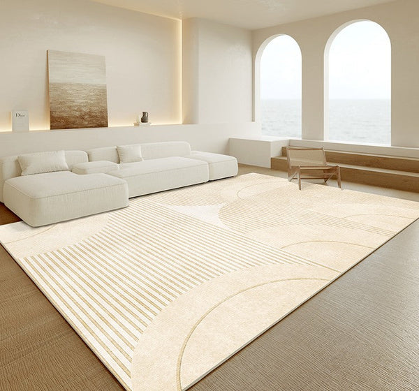 Abstract Modern Area Rugs for Bedroom, Large Modern Rugs for Living Room, Contemporary Modern Rugs for Sale-Silvia Home Craft