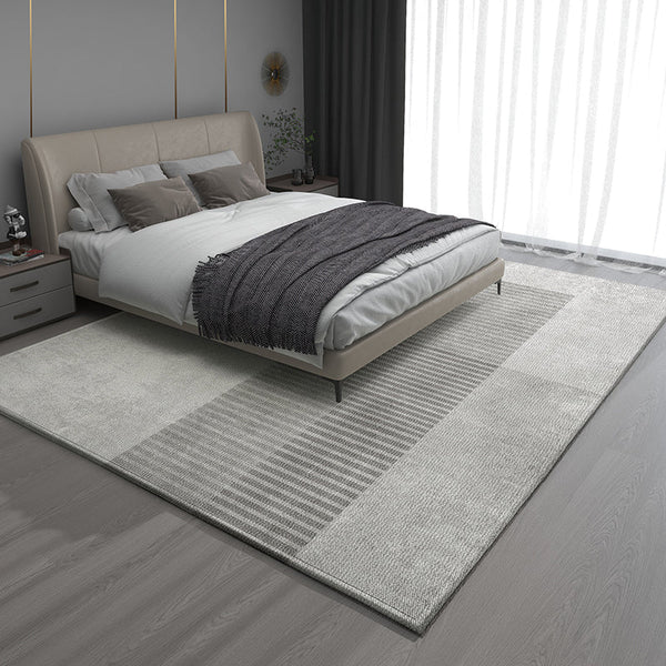 Living Room Modern Rugs, Dining Room Geometric Modern Rugs, Bedroom Modern Rugs, Extra Large Gray Contemporary Modern Rugs for Office-Silvia Home Craft