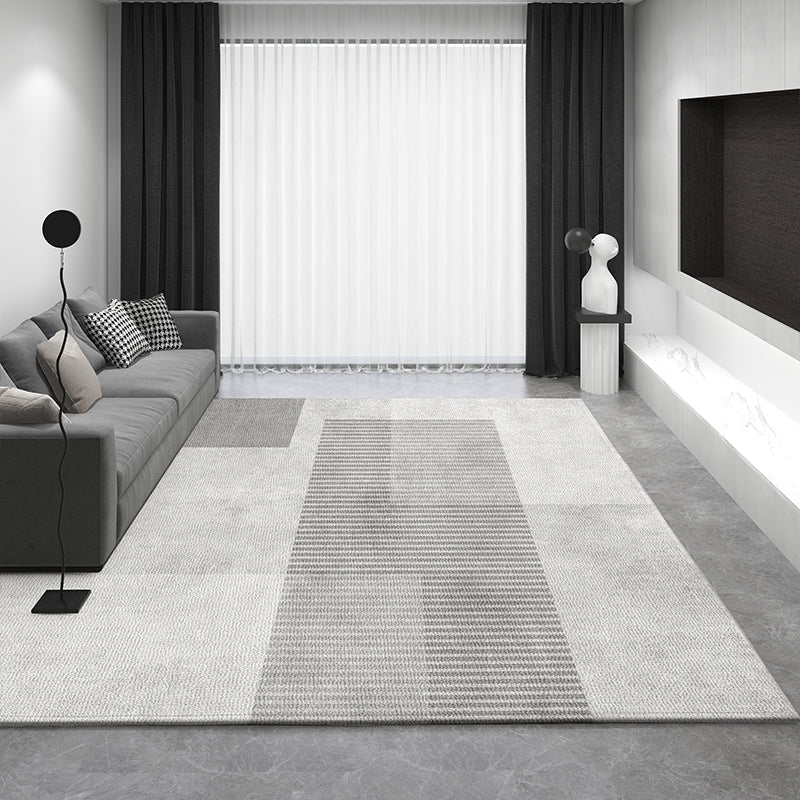 Living Room Modern Rugs, Dining Room Geometric Modern Rugs, Bedroom Modern Rugs, Extra Large Gray Contemporary Modern Rugs for Office-Silvia Home Craft