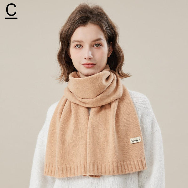 Wool Scarf for Women, Cozy Winter Scarf, Modern Fashion Designer Scarf, Casual Scarf for Women, Soft Cashmere Scarf for Women, Cold Weather Scarf-Silvia Home Craft