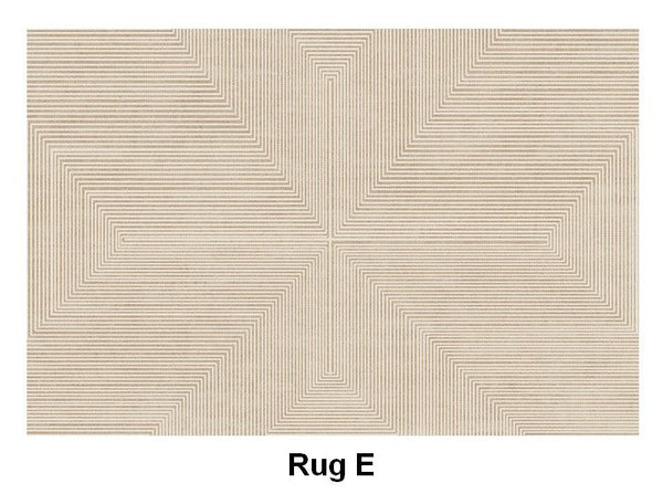 Modern Living Room Area Rugs, Soft Modern Rugs under Coffee Table, Bedroom Modern Rugs, Modern Rugs for Dining Room Table, Geometric Floor Carpets-Silvia Home Craft
