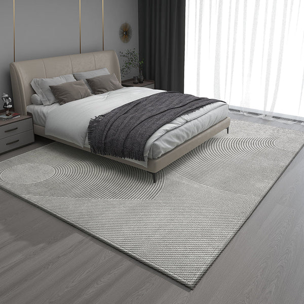 Extra Large Gray Contemporary Modern Rugs for Office, Living Room Modern Rugs, Dining Room Geometric Modern Rugs, Bedroom Modern Rugs-Silvia Home Craft