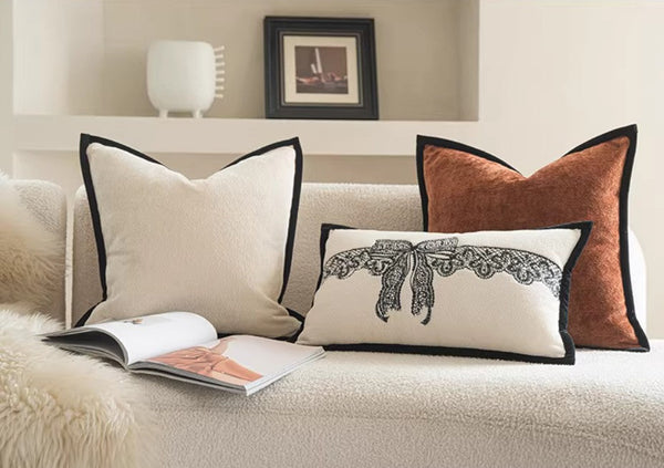 Large Decorative Throw Pillows, Decorative Pillow Arrangement Ideas for Couch, Modern Decorative Pillows for Living Room, Decorative Pillow Covers-Silvia Home Craft