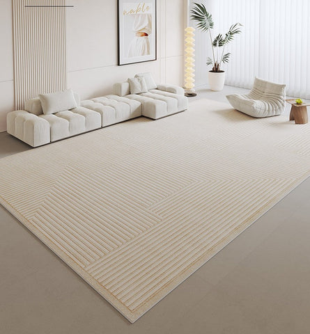 Dining Room Modern Rugs, Geometric Modern Rugs in Bedroom, Large Modern Floor Carpets, Living Room Contemporary Modern Rugs-Silvia Home Craft