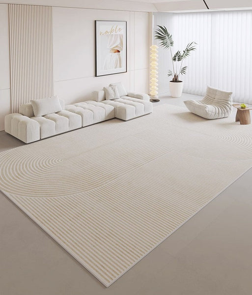 Large Geometric Floor Carpets, Modern Living Room Area Rugs, Bedroom Modern Rugs, Modern Area Rugs under Dining Room Table, Modern Rugs for Kitchen-Silvia Home Craft
