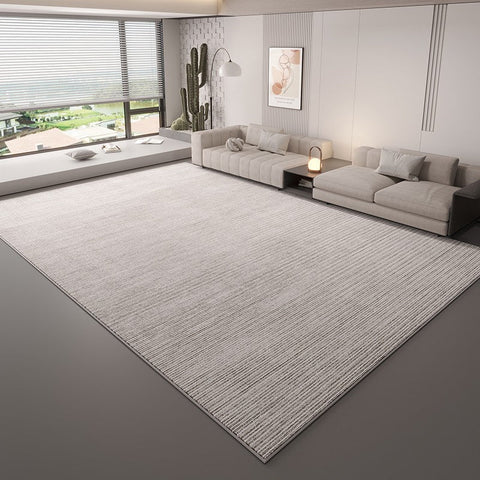 Grey Modern Rugs under Sofa, Large Modern Rugs in Living Room, Abstract Contemporary Rugs for Bedroom, Dining Room Floor Rugs, Modern Rugs for Office-Silvia Home Craft