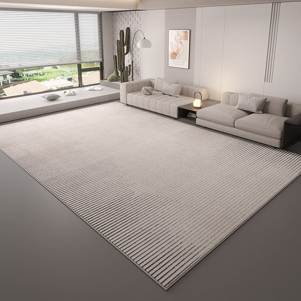 Large Modern Rugs in Living Room, Grey Modern Rugs under Sofa, Abstract Contemporary Rugs for Bedroom, Dining Room Floor Carpets, Modern Rugs for Office-Silvia Home Craft
