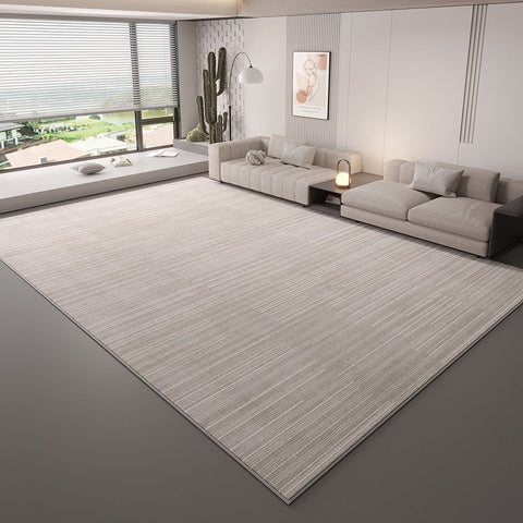 Modern Rugs for Office, Large Modern Rugs in Living Room, Grey Modern Rugs under Sofa, Abstract Contemporary Rugs for Bedroom, Dining Room Floor Carpets-Silvia Home Craft