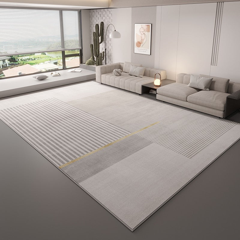 Living Room Contemporary Modern Rugs, Grey Abstract Geometric Modern Rugs, Bedroom Modern Rugs, Modern Rugs for Dining Room-Silvia Home Craft