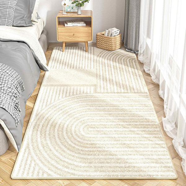 Thick Modern Runner Rugs Next to Bed, Contemporary Runner Rugs for Living Room, Bathroom Runner Rugs, Kitchen Runner Rugs, Hallway Runner Rugs-Silvia Home Craft
