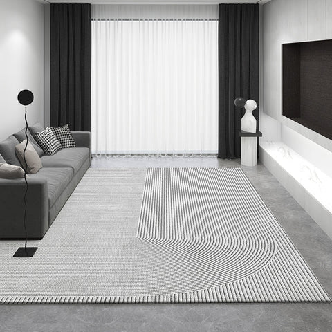 Geometric Modern Rugs for Sale, Modern Rug Placement Ideas for Living Room, Abstract Rugs for Dining Room, Contemporary Modern Rugs for Bedroom-Silvia Home Craft