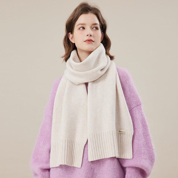 Modern Winter Scarf, Fashion Designer Scarf, Casual Scarf for Women, Cold Weather Scarf, Wool Scarf for Women, Soft Cashmere Scarf for Women-Silvia Home Craft