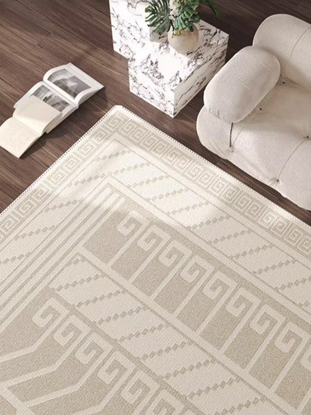 Large Modern Rugs for Living Room, Modern Rugs under Dining Room Table, Modern Carpets for Bedroom, Geometric Contemporary Modern Rugs Next to Bed-Silvia Home Craft