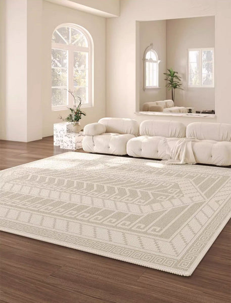 Large Modern Rugs for Living Room, Modern Rugs under Dining Room Table, Modern Carpets for Bedroom, Geometric Contemporary Modern Rugs Next to Bed-Silvia Home Craft