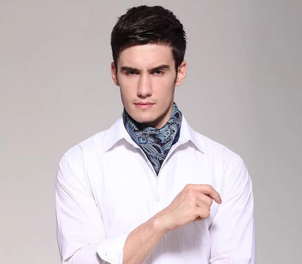 Pure Silk Square Scarf, Soft Silk Scarf Mens, Mens Dress Silk Scarf, Skinny Silk Scarf Men, Silk Neckerchief For Men, Summer Silk Scarf Men, Formal Silk Scarf Mens, Small Square Silk Scarf-Silvia Home Craft