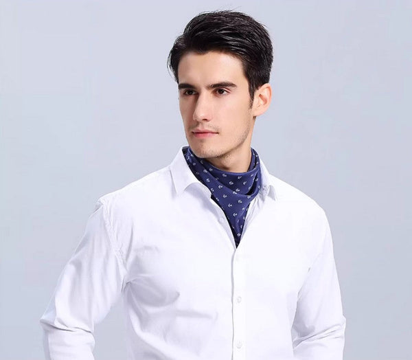 Summer Silk Scarf Men, Formal Silk Scarf Mens, Small Square Silk Scarf, Mens Dress Silk Scarf, Skinny Silk Scarf Men, Pure Silk Square Scarf, Soft Silk Scarf Mens, Silk Neckerchief For Men-Silvia Home Craft