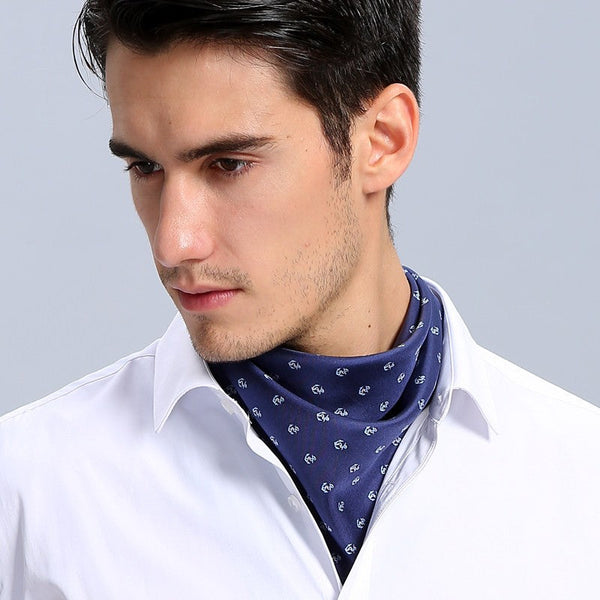 Summer Silk Scarf Men, Formal Silk Scarf Mens, Small Square Silk Scarf, Mens Dress Silk Scarf, Skinny Silk Scarf Men, Pure Silk Square Scarf, Soft Silk Scarf Mens, Silk Neckerchief For Men-Silvia Home Craft