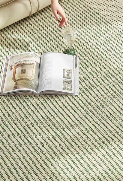 Contemporary Abstract Rugs for Dining Room, Living Room Modern Rug Ideas, Bedroom Floor Rugs, Green Abstract Rugs for Living Room-Silvia Home Craft