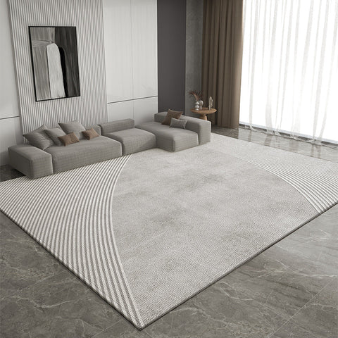 Modern Rug Placement Ideas for Living Room, Geometric Modern Rugs for Sale, Abstract Rugs for Dining Room, Contemporary Modern Rugs for Bedroom-Silvia Home Craft