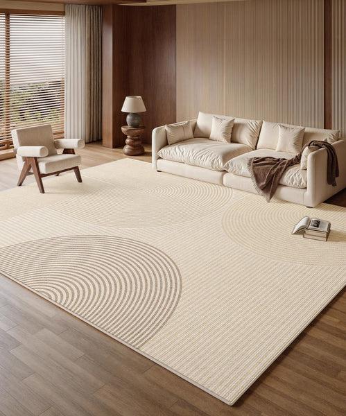 Oversized Modern Rug for Living Room, Bedroom Floor Rugs, Geometric Contemporary Rugs for Dining Room, Extra Large Modern Rugs for Living Room-Silvia Home Craft