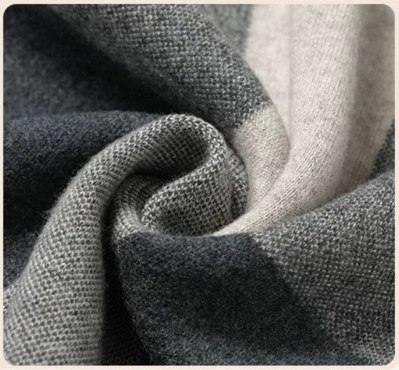 Men's Wool Scarf Winter, Formal Men Scarf Styles, Soft Wool Winter Scarves for Men, Casual Scarf for Men, Men's Winter Scarf, Business Wool Scarf for Gentleman-Silvia Home Craft