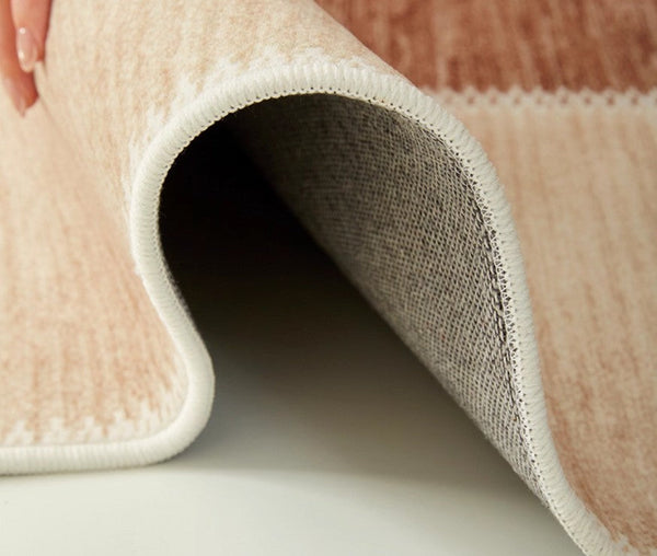 Mid Century Modern Rugs Next to Bed, Contemporary Rugs for Bedroom, Abstract Modern Carpets for Living Room, Modern Rugs for Dining Room-Silvia Home Craft