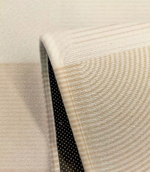 Modern Round Rugs for Bedroom, Dining Room Contemporary Round Rugs, Circular Modern Rugs under Chairs, Contemporary Modern Rug for Living Room-Silvia Home Craft