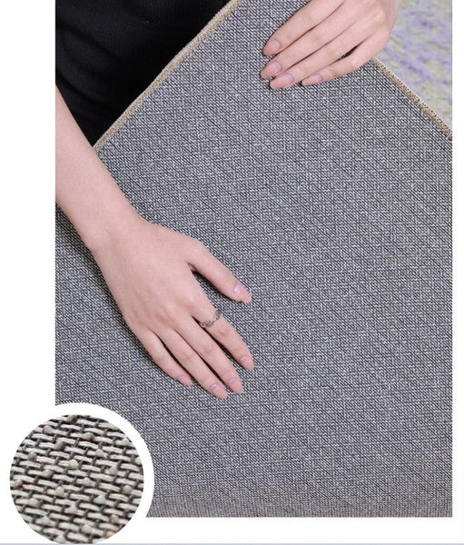 Modern Rugs for Living Room, Geometric Area Rugs, Green Mid Century Contemporary Rugs, Colorful Area Rugs for Bedroom-Silvia Home Craft