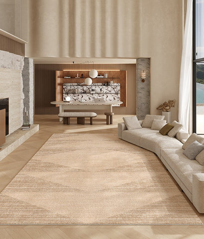 Modern Rugs under Dining Room Table, Geometric Modern Carpets for Office, Abstract Modern Rugs for Living Room, Contemporary Modern Rugs Next to Bed-Silvia Home Craft