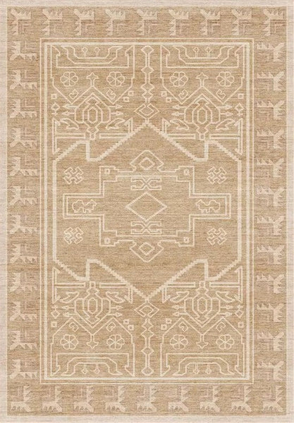Large Modern Rugs under Dining Room Table, Contemporary Abstract Rugs Next to Bed, Geometric Modern Carpets for Office, Vintage Soft Turkish Rug for Living Room-Silvia Home Craft