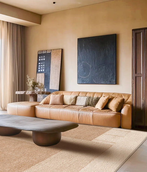 Large Modern Rugs for Living Room, Mid Century Modern Rugs for Bedroom, Contemporary Abstract Rugs under Dining Room Table-Silvia Home Craft