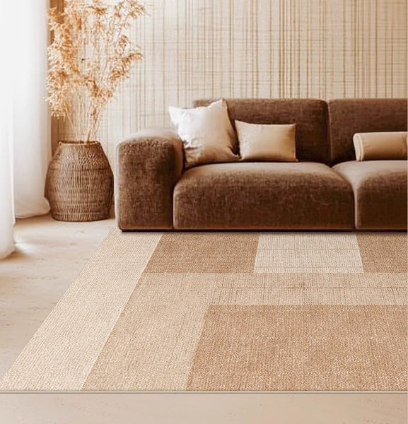 Large Modern Rugs for Living Room, Mid Century Modern Rugs for Bedroom, Contemporary Abstract Rugs under Dining Room Table-Silvia Home Craft