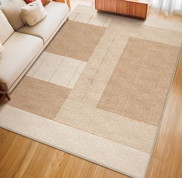 Large Modern Rugs for Living Room, Mid Century Modern Rugs for Bedroom, Contemporary Abstract Rugs under Dining Room Table-Silvia Home Craft