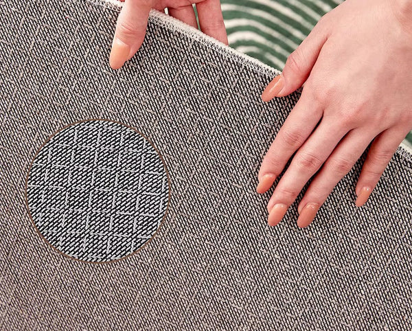 Bedroom Abstract Modern Area Rugs, Green Contemporary Modern Rugs, Geometric Round Rugs for Dining Room, Mid Century Round Modern Rugs under Chairs-Silvia Home Craft
