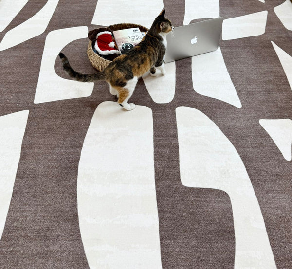 Abstract Contemporary Rugs for Bedroom, Modern Rugs under Sofa, Dining Room Floor Rugs, Modern Rug Ideas for Living Room-Silvia Home Craft