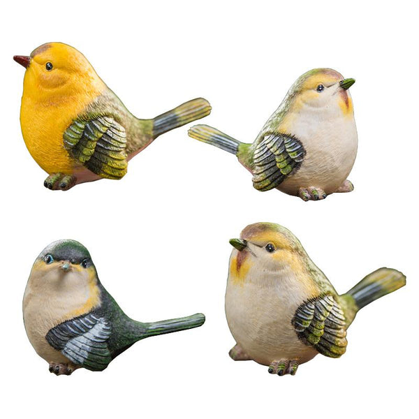 Singing Birds in the Garden, Animal Resin Statue for Garden Ornament, Lovely Birds Statues, Outdoor Decoration Ideas, Garden Ideas-Silvia Home Craft